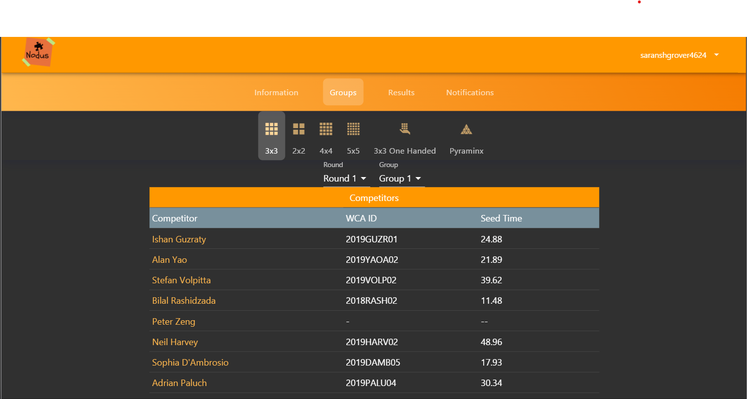 Streamling WCA Competitor Flow - Saransh Grover